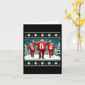 2024年クリスマスドナルドトランプ大統領踊りファン カード (黄色い花)