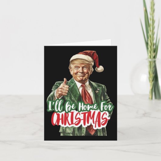 2024年クリスマスドナルドトランプ大統領踊りファン カード (正面)