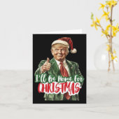 2024年クリスマスドナルドトランプ大統領踊りファン カード (黄色い花)