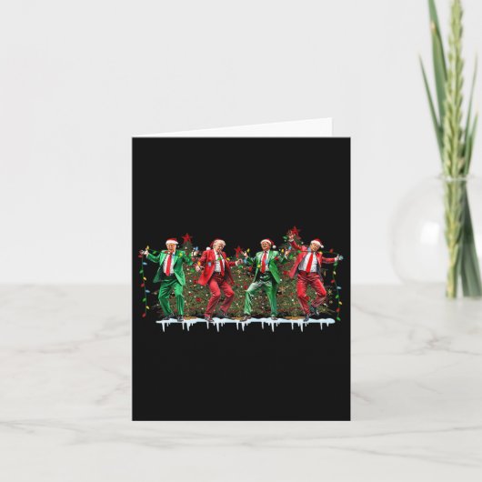 2024年クリスマスドナルドトランプ大統領踊りファン カード (正面)