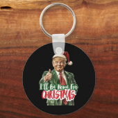 2024年クリスマスドナルドトランプ大統領踊りファン キーホルダー (正面)