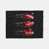 2024年クリスマスドナルド・トランプ大統領踊り フリースブランケット (正面(横))