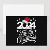 2024年クリスマス家族用サンタパジャマセット シーズンカード (正面/裏面)