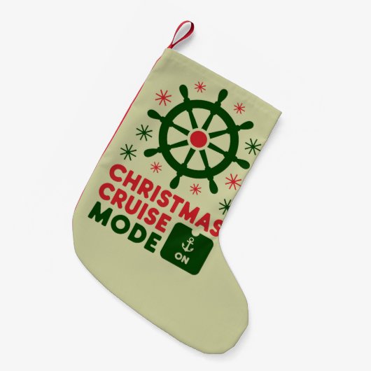 2024年クリスマス船のクリスマスクルーズモード スモールクリスマスストッキング (正面 (吊り時))