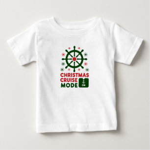 2024年クリスマス船のクリスマスクルーズモード ベビーTシャツ