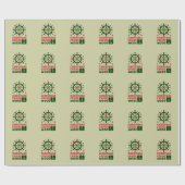 2024年クリスマス船のクリスマスクルーズモード ラッピングペーパー (フラット)