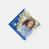 2024年ゴールデンブルー写真卒業パーティーのクラス スタンダードカクテルナプキン (角)