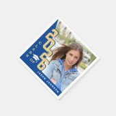 2024年ゴールデンブルー写真卒業パーティーのクラス スタンダードカクテルナプキン (角)