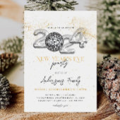 2024年ゴールデン新年会 ディスコボール 招待状