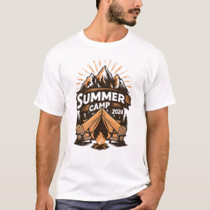 2024年サマーキャンプ 夏のキャンプ 旅行 マッチング Tシャツ