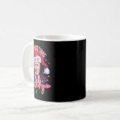 2024年サンタト素晴らしランプおもしろいで再びクリスマス コーヒーマグカップ (正面左)