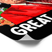 2024年サンタト素晴らしランプおもしろいで再びクリスマス ポスター (角)