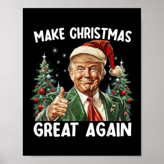2024年サンタト素晴らしランプおもしろいで再びクリスマス ポスター (正面)