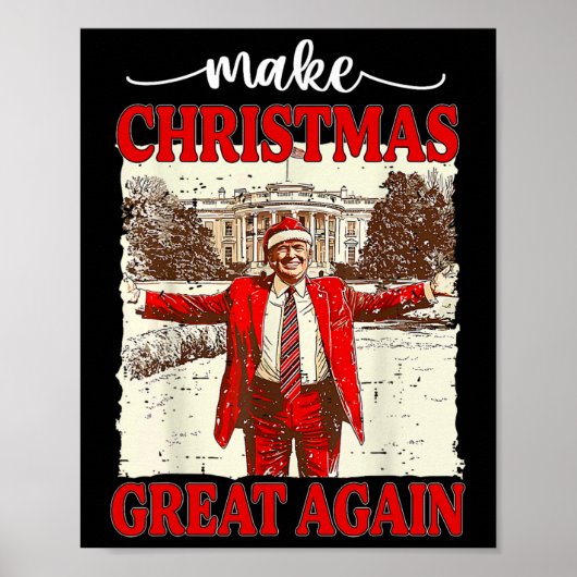 2024年サンタト素晴らしランプおもしろいで再びクリスマス ポスター (正面)