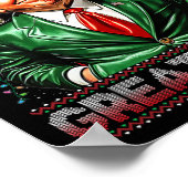 2024年サンタト素晴らしランプおもしろいで再びクリスマス ポスター (角)