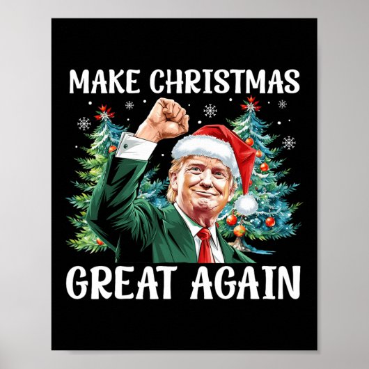 2024年サンタト素晴らしランプおもしろいで再びクリスマス ポスター (正面)