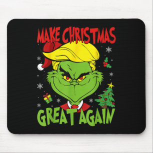 2024年サンタト素晴らしランプおもしろいで再びクリスマス マウスパッド