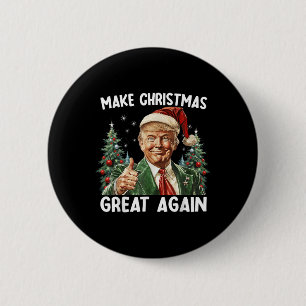 2024年サンタト素晴らしランプおもしろいで再びクリスマス 缶バッジ