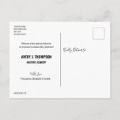 2024年シンプル卒業ブルーのクラスパーソナライズされた 案内ポストカード (裏面)