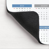 2024年シンプル1か月のカレンダー マウスパッド (コーナー)