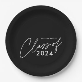 2024年スクリプトの卒業クラス ペーパープレート