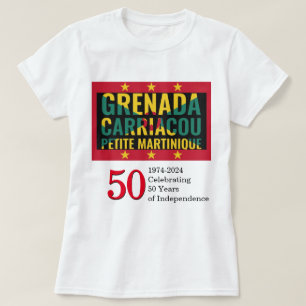 2024年スタイリッシュGRENADA 50周年独立記念日 Tシャツ