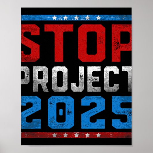 2024年ストップ選挙の2025年プロ大統領のジェクト ポスター (正面)