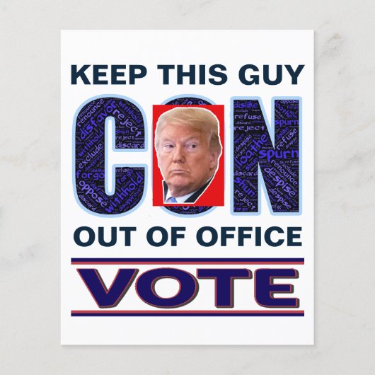 2024年チラシにブルーレジストを大統領の投票 チラシ (正面)