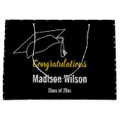 2024年テンプレートおめでとう ラージペーパーバッグ (正面)