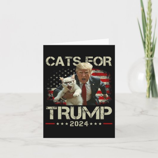2024年トランプおもしろいのネコ20 カード (正面)