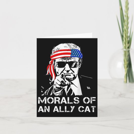 2024年トランプおもしろい大統領の カード (正面)