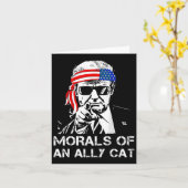 2024年トランプおもしろい大統領の カード (黄色い花)