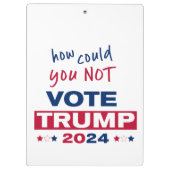 2024年トランプに投票できない方法 クリップボード (裏面)