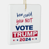 2024年トランプに投票できない方法 セラミックオーナメント (右)