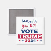 2024年トランプに投票できない方法 マグネット (正面/裏面)