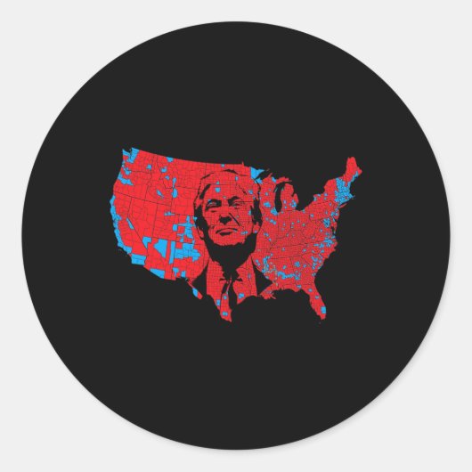 2024年トランプのアメリカの赤波の地図大統領の ラウンドシール (正面)