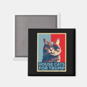 2024年トランプのネコを家に マグネット (正面/裏面)