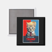 2024年トランプのネコ1 マグネット (正面/裏面)