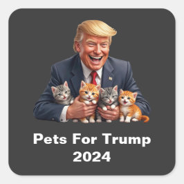 2024年トランプのペット スクエアシール