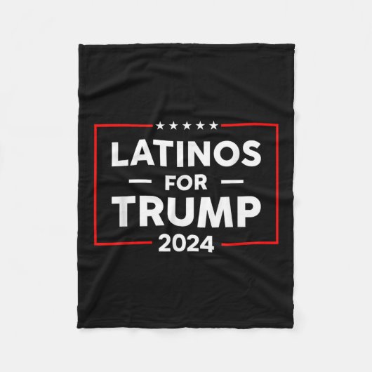 2024年トランプのラテン語 フリースブランケット (正面)