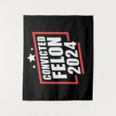 2024年トランプの有罪判決を受けたフェロンに投票 タペストリー (正面)