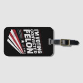 2024年トランプの有罪判決を受けたフェロンに投票 ラゲッジタグ (正面横)