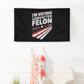2024年トランプの有罪判決を受けたフェロンに投票 横断幕 (インサイチュ)