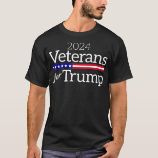 2024年トランプの退役軍人保守派Tr Tシャツ