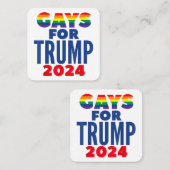 2024年トランプゲイ選挙 スクエア名刺 (正面/裏面)