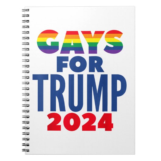 2024年トランプゲイ選挙 ノートブック (正面)