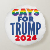 2024年トランプゲイ選挙 ラウンドクッション (裏面)