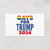 2024年トランプゲイ選挙 名刺 (裏面)