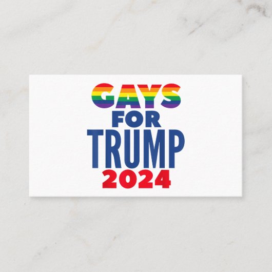 2024年トランプゲイ選挙 名刺 (正面)