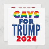 2024年トランプゲイ選挙 招待状 (正面/裏面)